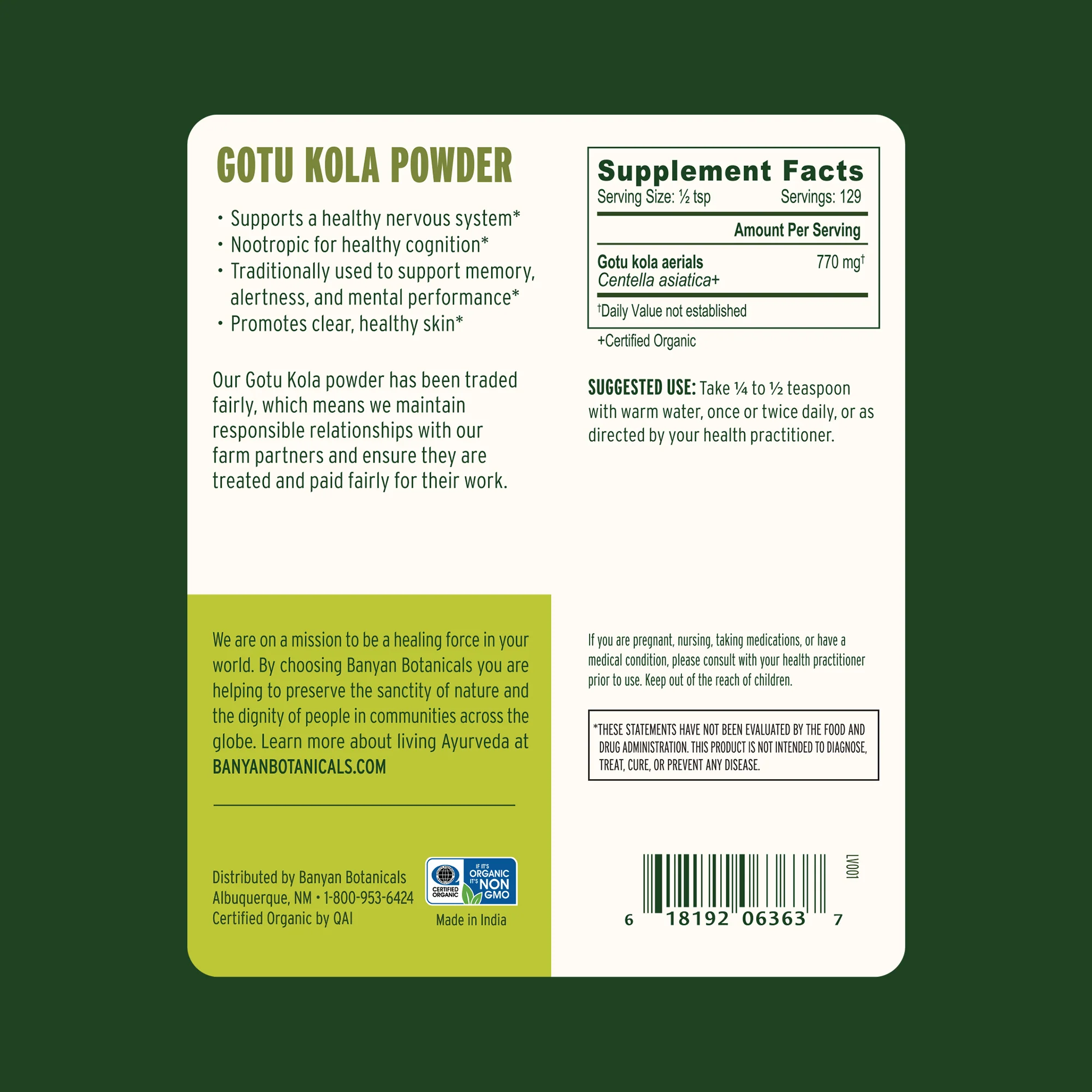 Gotu Kola (Brahmi) powder - Image 10